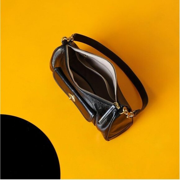 Women's Stylish Genuine Leather Shoulder Bag Lady  with Two Strap - Picture 6 of 6